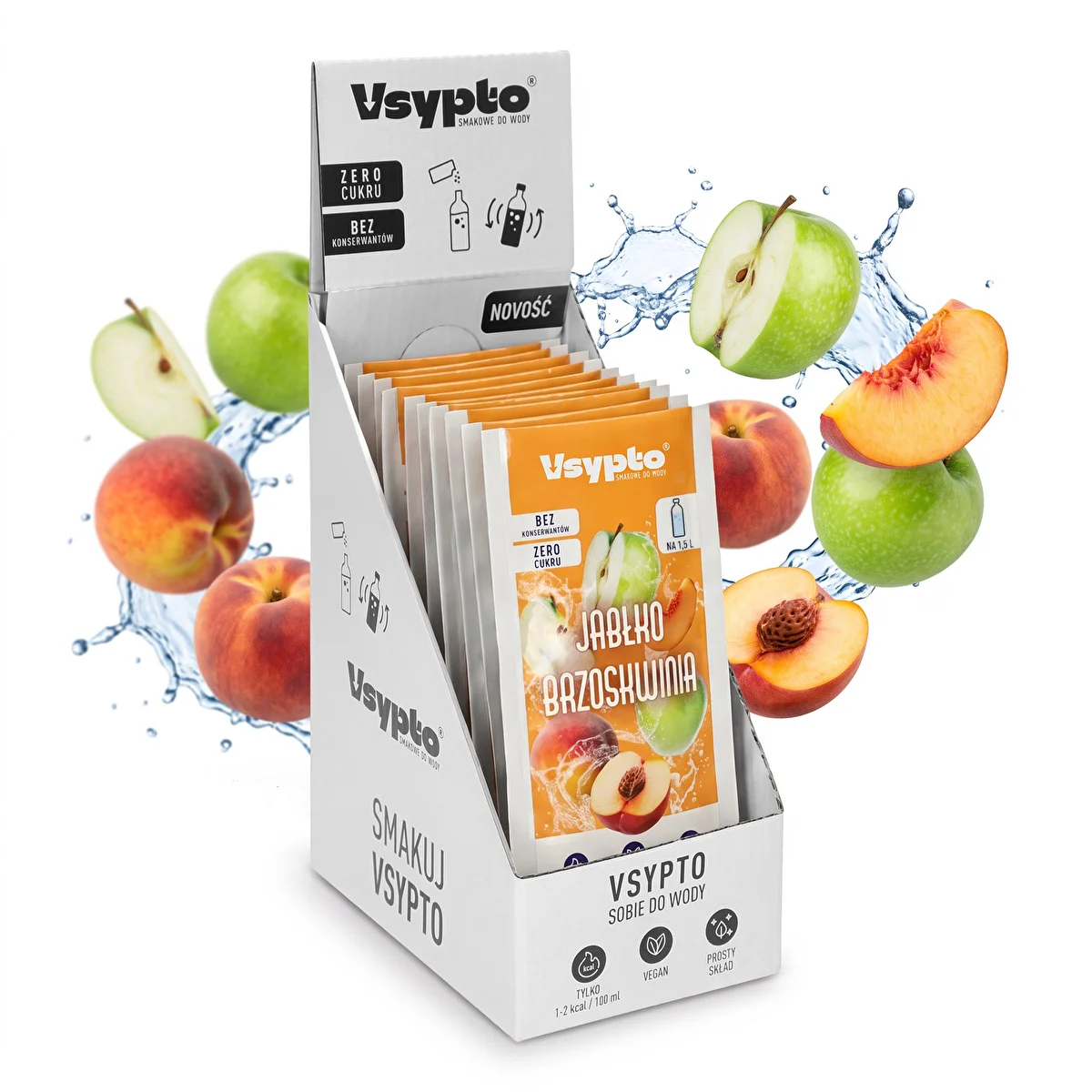 Vsypto Apple Peach - 15 x 9 g pack