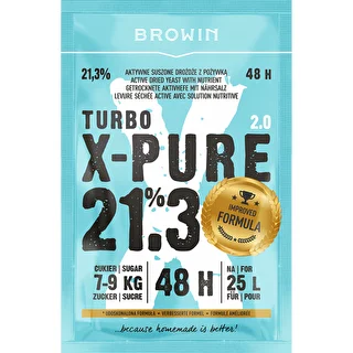 Turbo X-Pure Yeast 21.3% 48h, 25 L