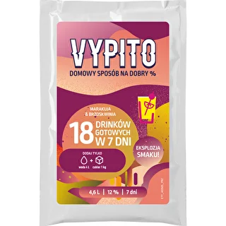 VYPITO 12%, sachet for 18 drinks – Passion Fruit-Peach, 126g