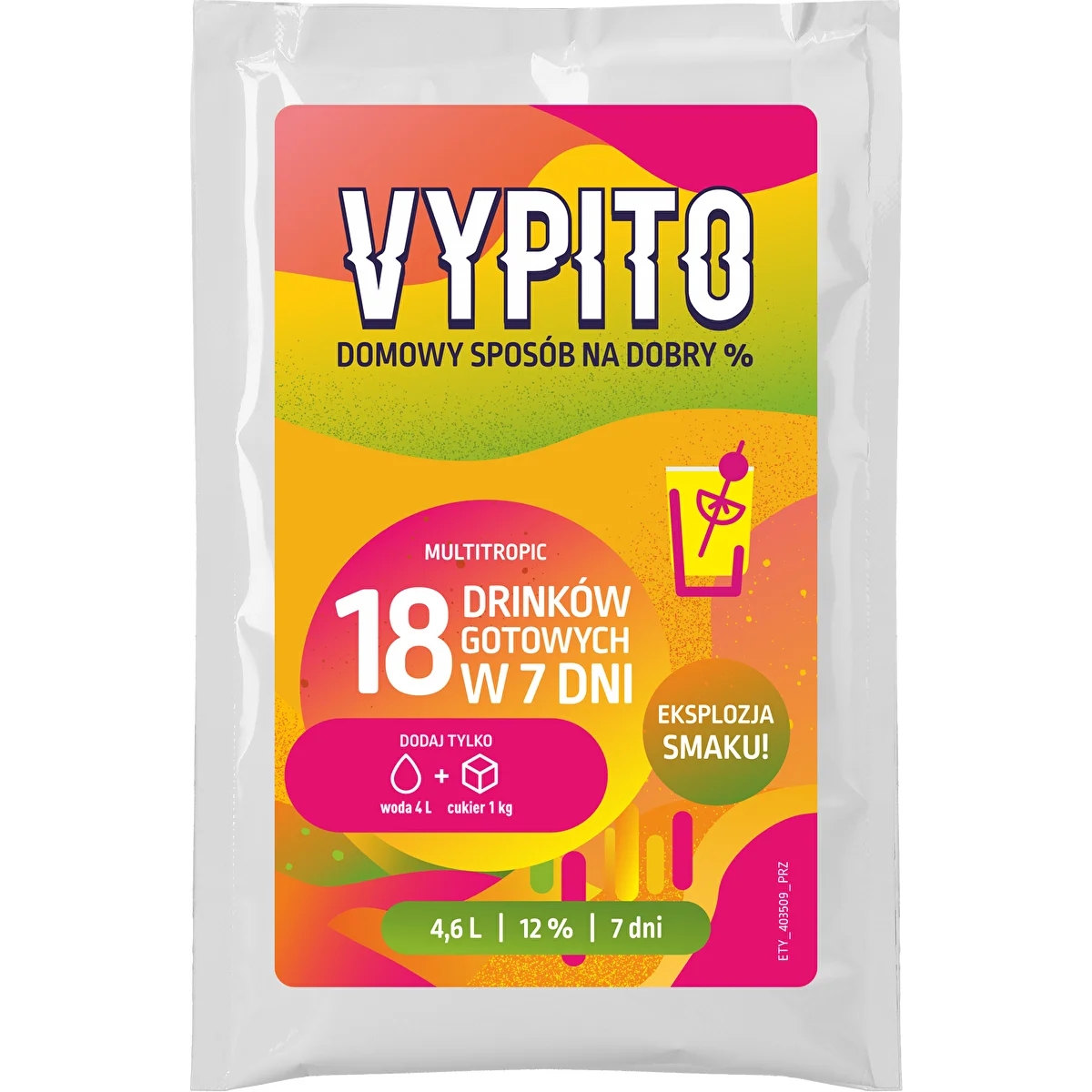VYPITO 12%, sachet for 18 drinks – Multitropic, 126g