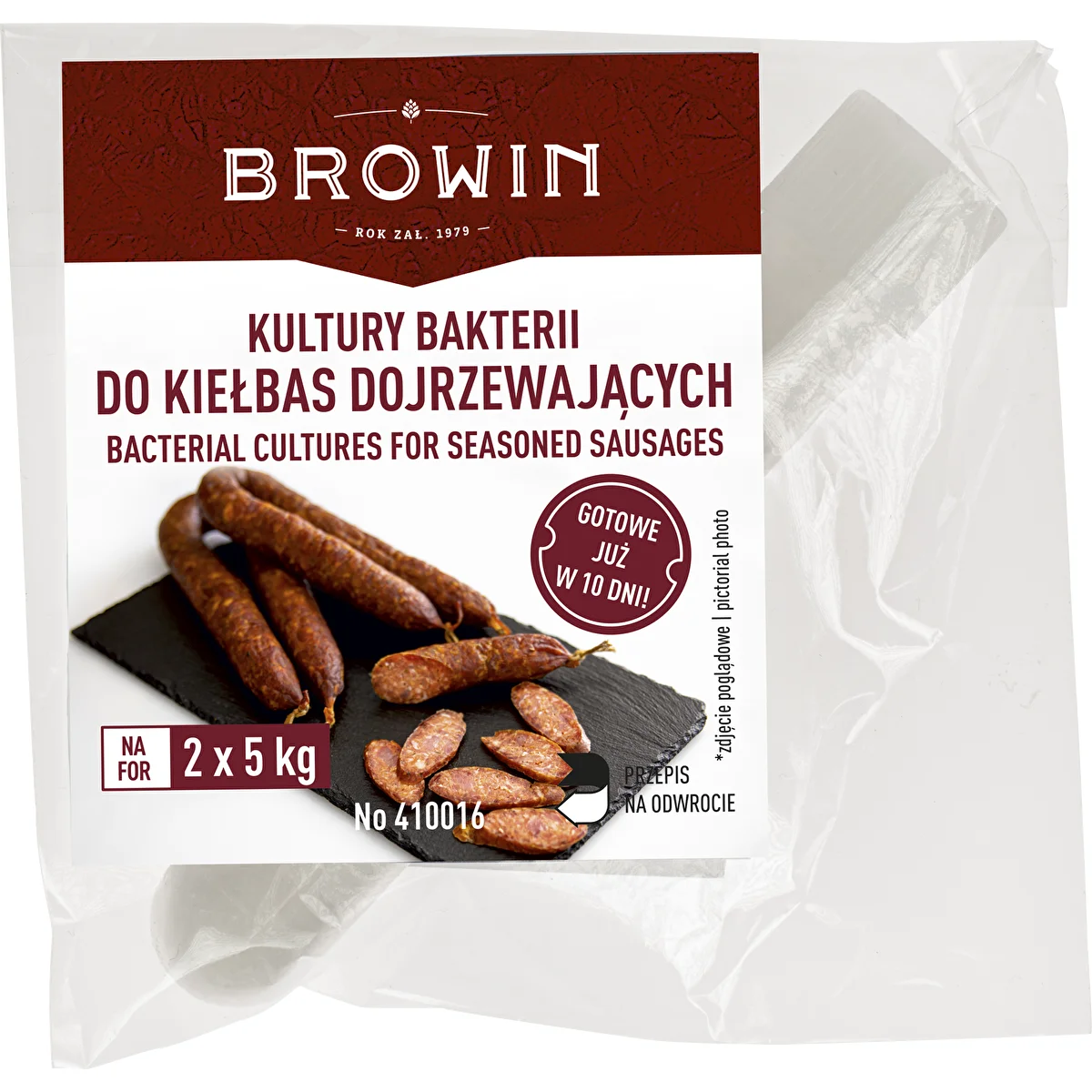 Bacterial cultures for seasoned sausages, 2 g