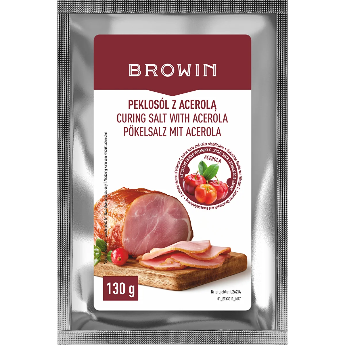 Curing salt with acerola extract, 130 g