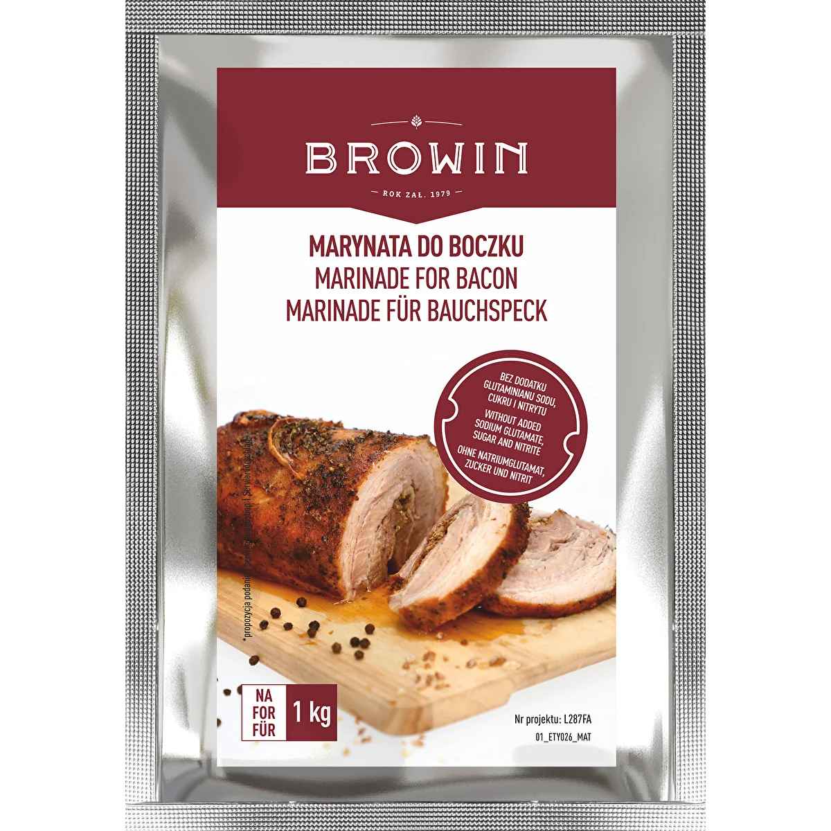 Marinade for bacon - a mix of herbs and spices