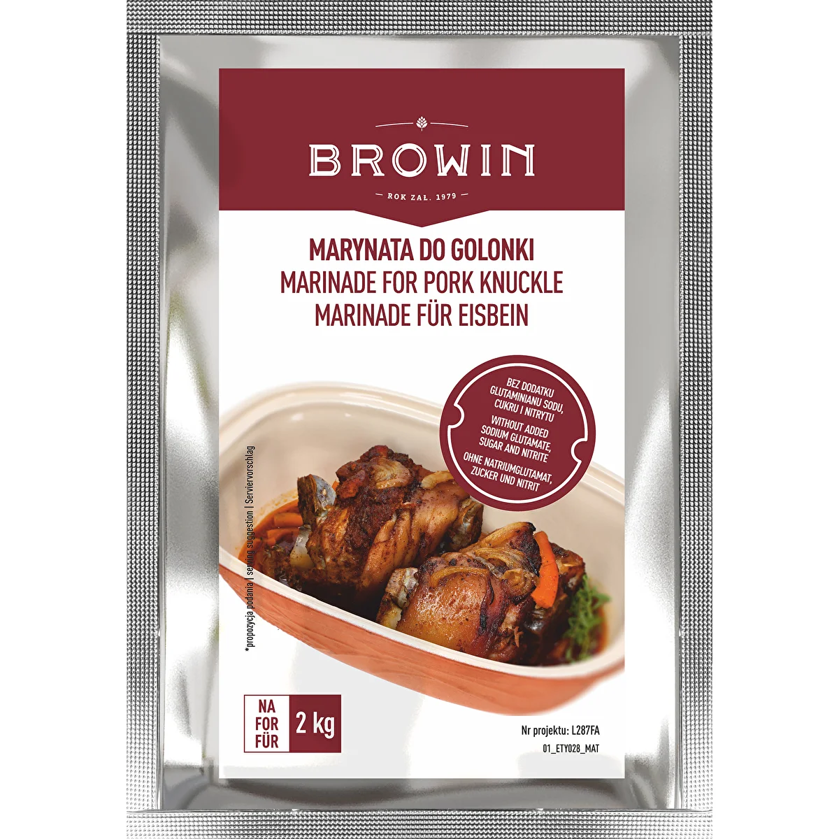 Pork hock marinade - a mix of herbs and spices