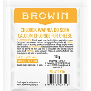 Calcium chloride for cheese, 10 g