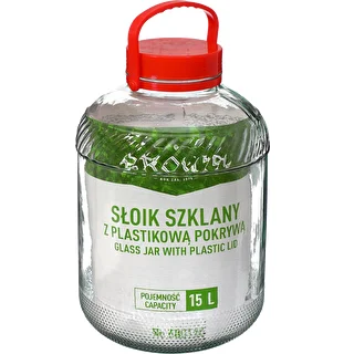 15l glass jar with plastic cap – photo 2