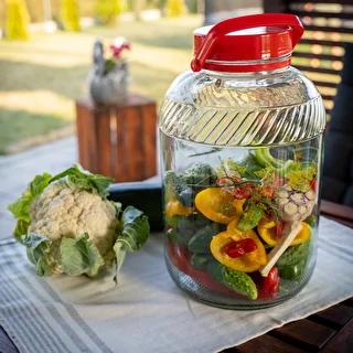 15l glass jar with plastic cap – photo 7