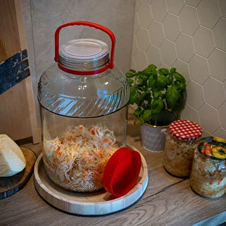 10l glass jar with plastic cap – photo 7