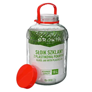 10l glass jar with plastic cap – photo 5