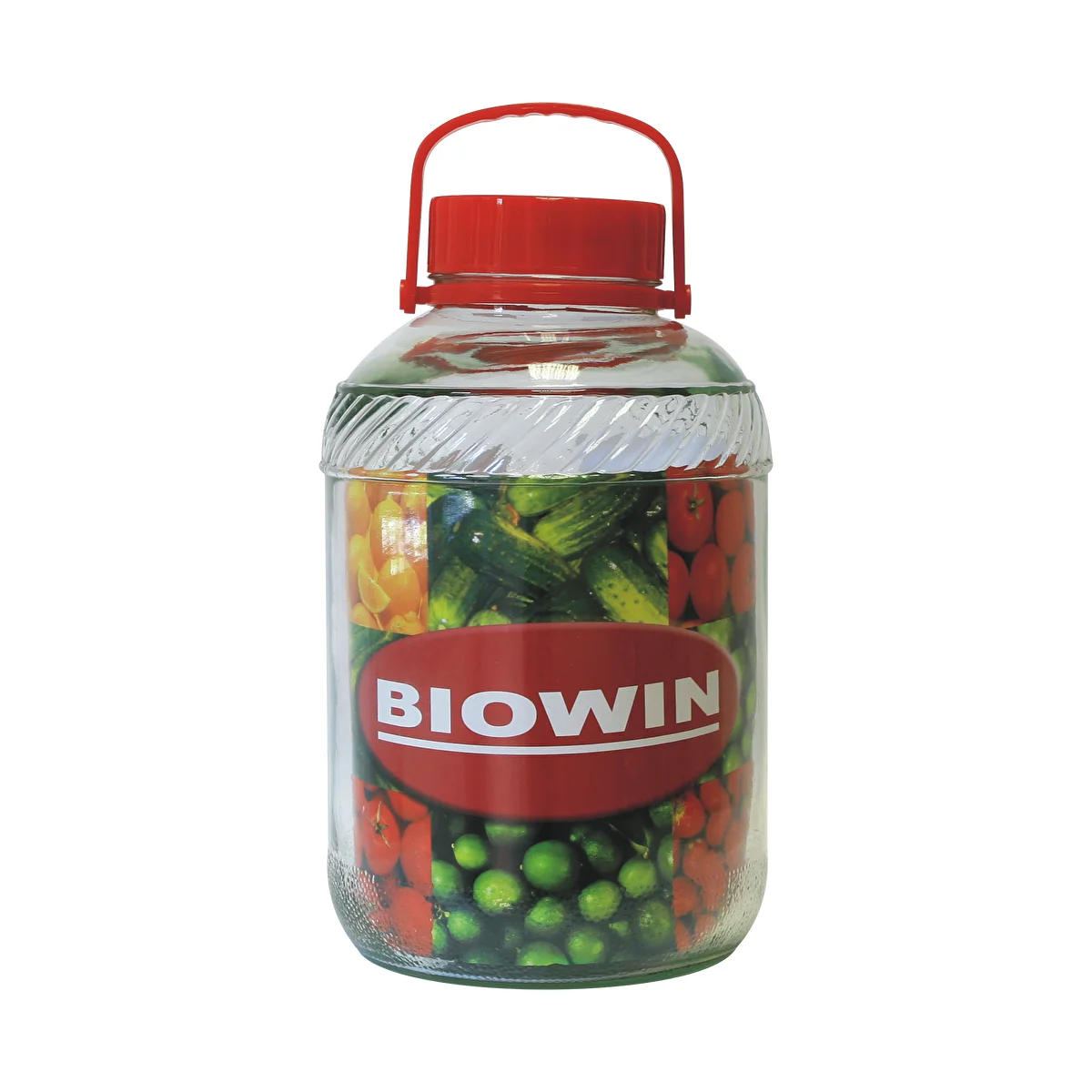 12l glass jar with plastic cap