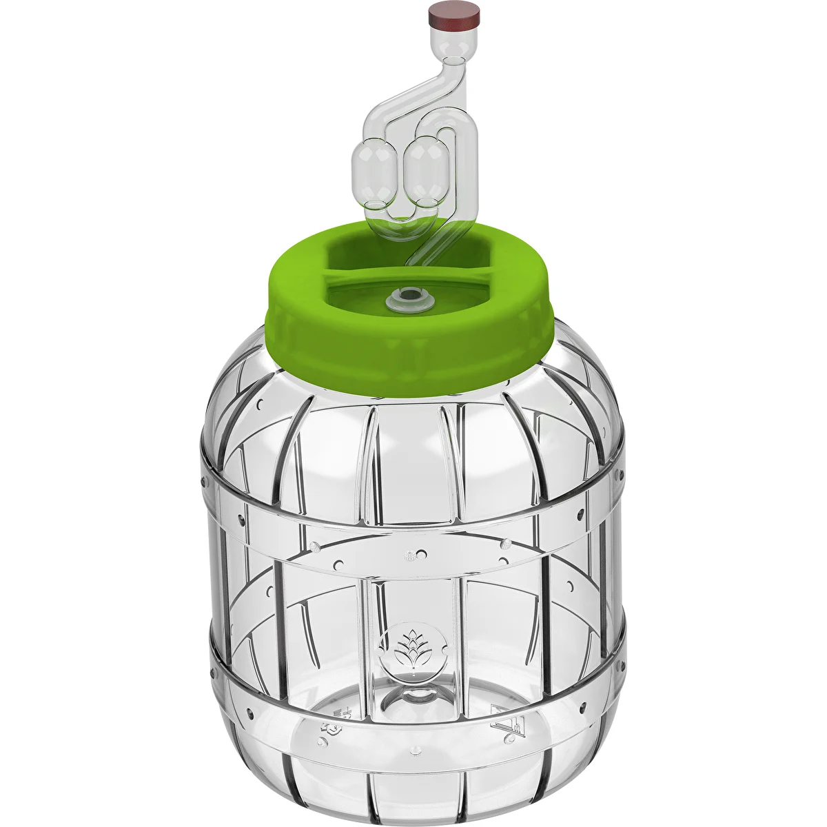 Shatterproof jar for brine pickling 3 L