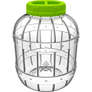 Shatterproof jar for brine pickling 5 L + wooden tongs – photo 2