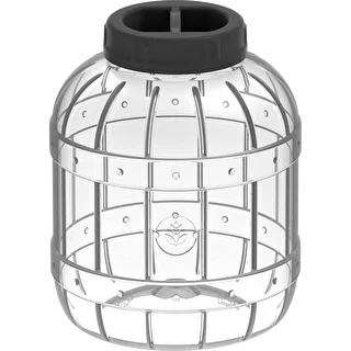 A multifunctional 5 L jar with a black twist-off lid