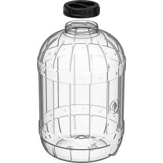 Unbreakable, multifunctional jar with black cap, 18 L – photo 3