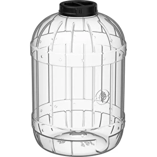 Unbreakable, multifunctional jar with black cap, 18 L – photo 2