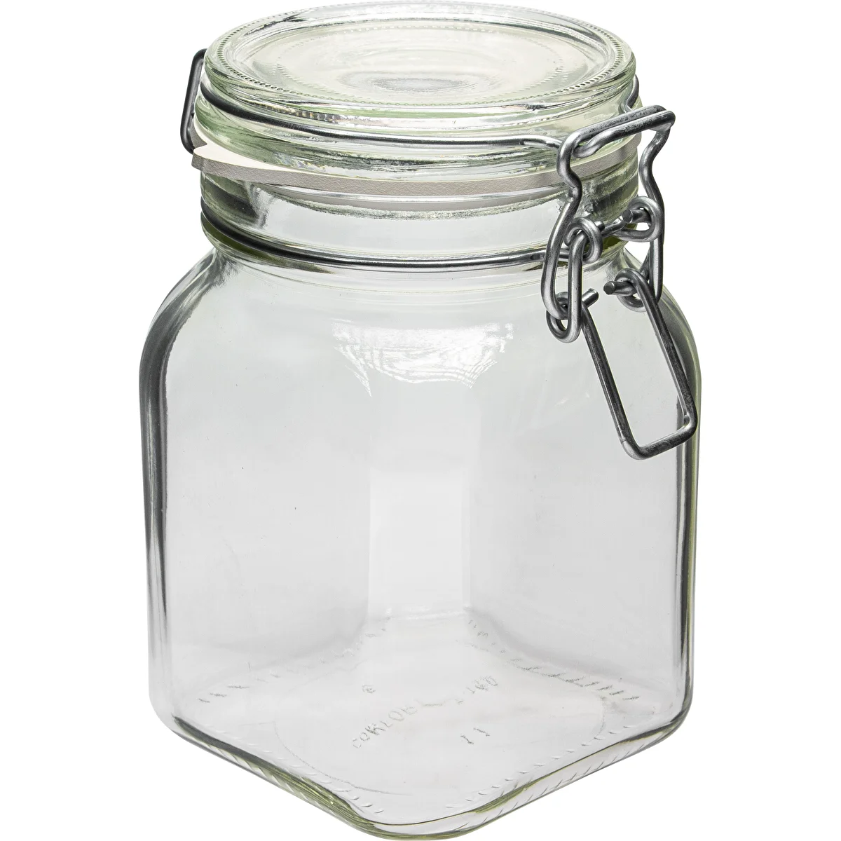 750 ml Comfort square swing top glass jar