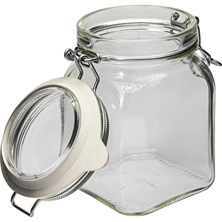 750 ml Comfort square swing top glass jar – photo 3