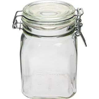 750 ml Comfort square swing top glass jar – photo 2