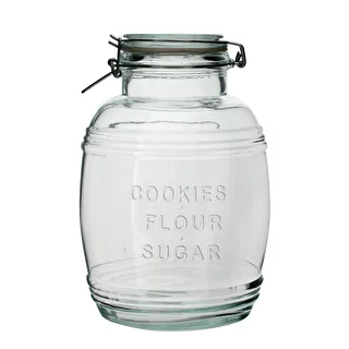 "3l ""Old"" barrel glass jar with clamp lid" – photo 2