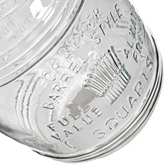 "3l ""Old"" barrel glass jar with clamp lid" – photo 6