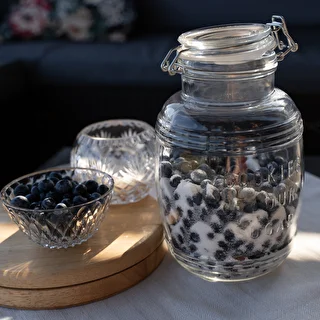 "3l ""Old"" barrel glass jar with clamp lid" – photo 9