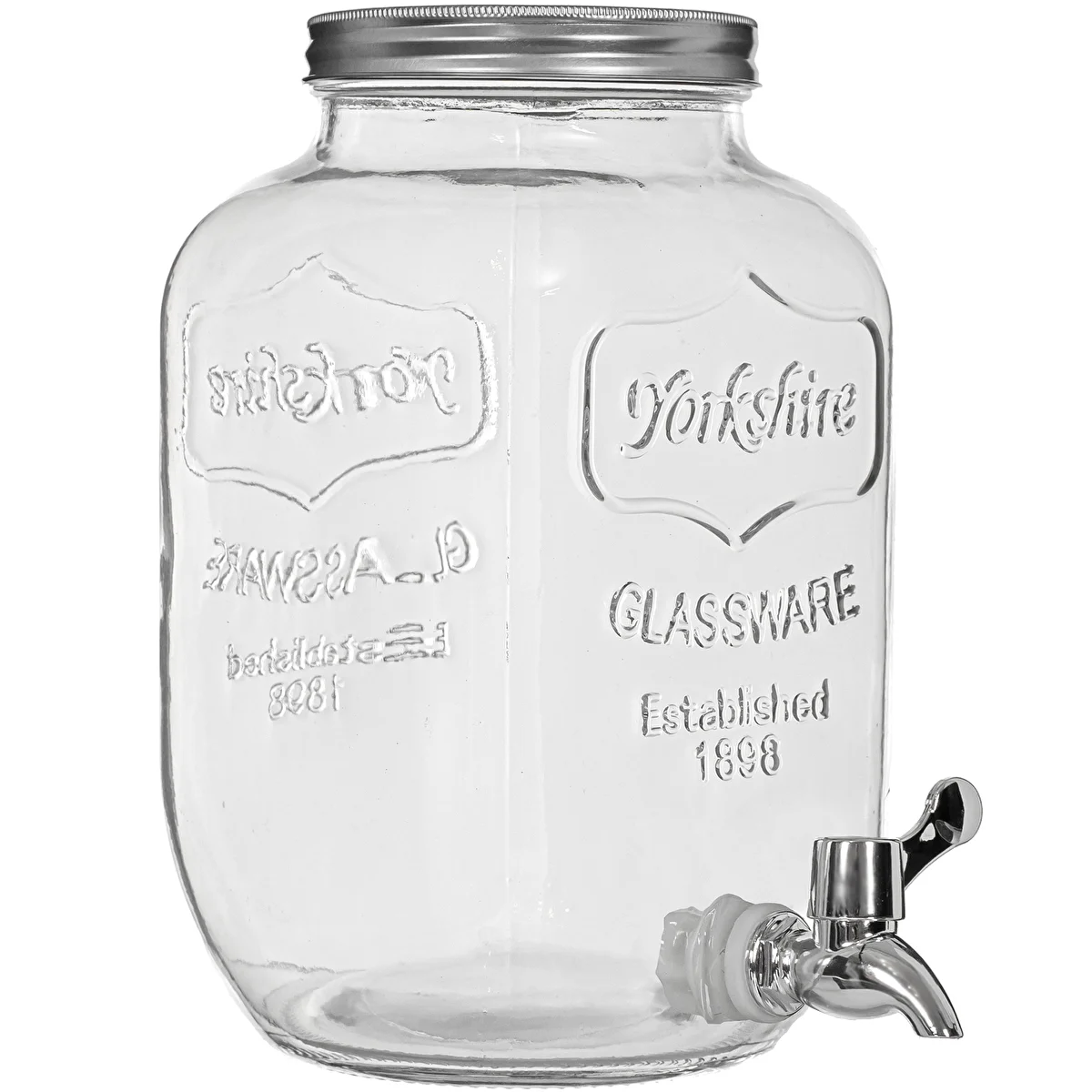 Glass Beverage Dispenser with Tap - 4 L