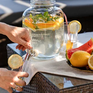Glass Beverage Dispenser with Tap - 4 L – photo 7