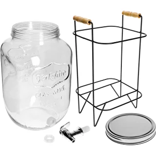 Lemonade Jar 8 L - with a tap, on a metal stand with handles – photo 3