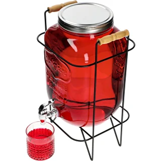 Lemonade Jar 8 L - with a tap, on a metal stand with handles – photo 5
