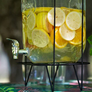 Lemonade Jar 8 L - with a tap, on a metal stand with handles – photo 9