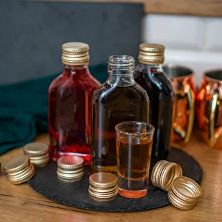 100 ml Hip flask glass bottle with screw cap , 8 pcs. – photo 4