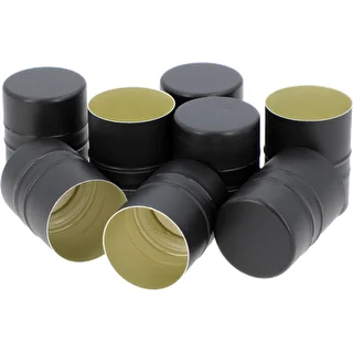 Bottle screw cap fi28/38, black, 8 pcs.