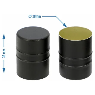 Bottle screw cap fi28/38, black, 8 pcs. – photo 4