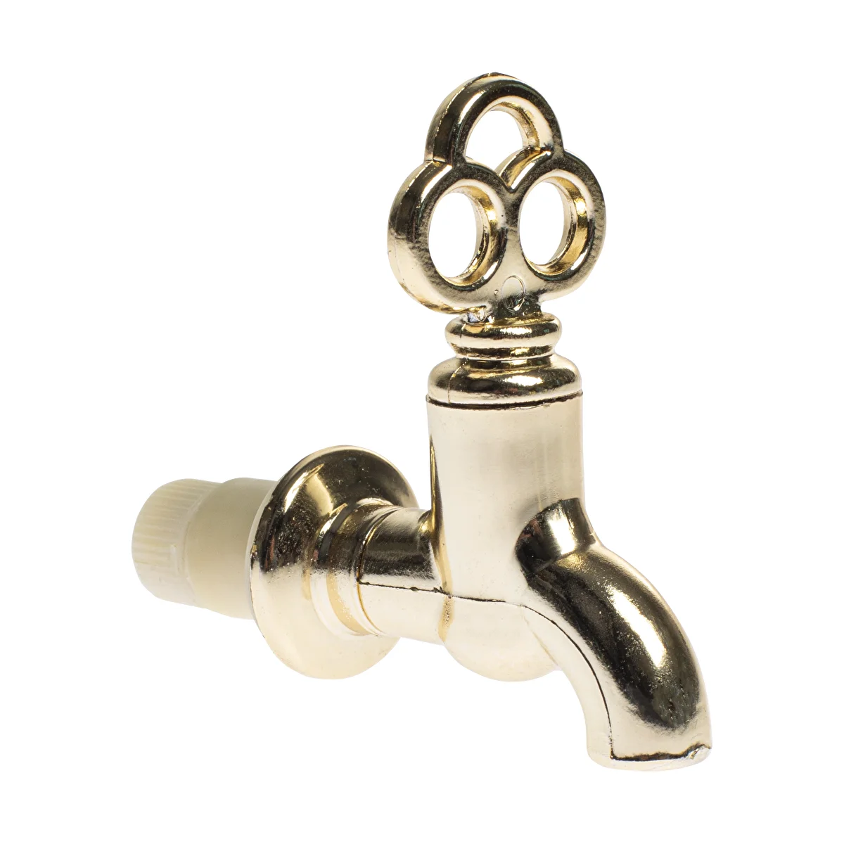 Small plastic tap for decorative glass