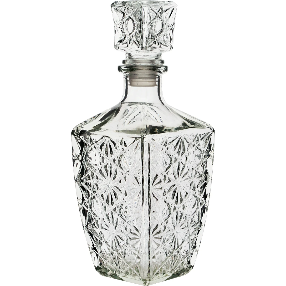 750ml decanter with decorative stars