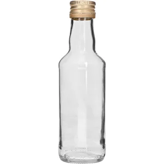 200 ml classic spirits bottle with gold 28 mm screw cap, 1 pc.