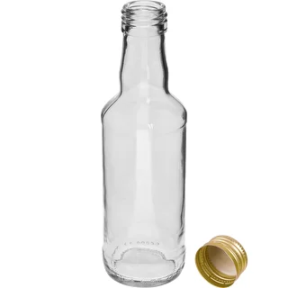 200 ml classic spirits bottle with gold 28 mm screw cap, 1 pc. – photo 2