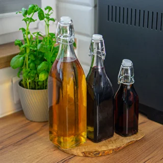 250ml Square glass swing top bottle – photo 5