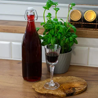 1l Round glass swing top bottle – photo 3