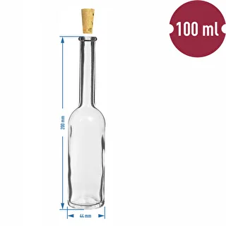 100 ml glass bottle with cork top KK14/10 , 6pcs. – photo 8