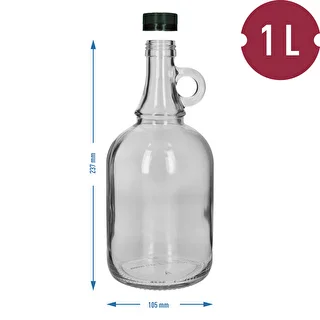 1l gallone bottle with screw cap – photo 4
