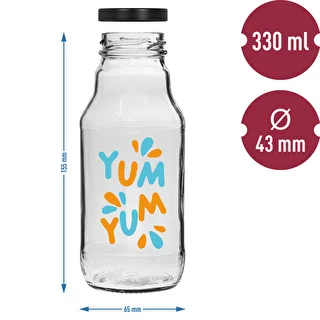 330 ml twist-off bottle with Ø43 cap and colour print - 6 pcs – photo 6