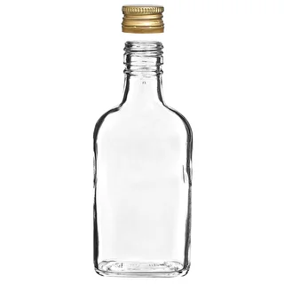 200 ml Hip flask glass bottle with screw cap , 10pcs. – photo 3