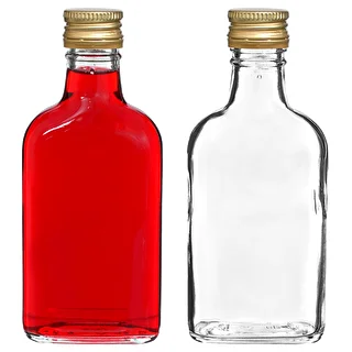 200 ml Hip flask glass bottle with screw cap , 10pcs. – photo 5