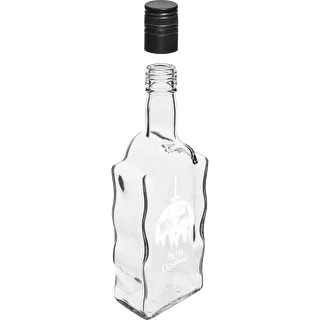 500 ml bottle with cap, “Christmas Tree Ball” print – photo 3