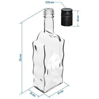 500 ml bottle with cap, “Christmas Tree Ball” print – photo 4