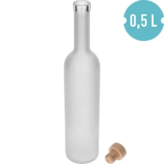 “Frosted” 0.5 L Bottle with Cork, 1 pc. – photo 2