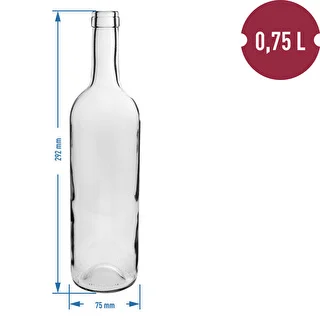 White wine bottle 0.75 L - pack of 8. – photo 3