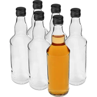 500 ml vodka bottle with black screw cap, 6 pcs. – photo 3