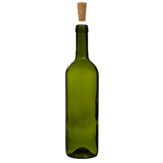0,75 L Bordeaux glass bottle 8pcs. , olive – photo 4